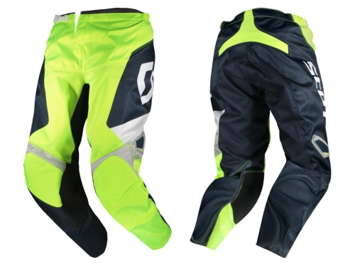 SCOTT spodnie 350 TRACK blue/yellow