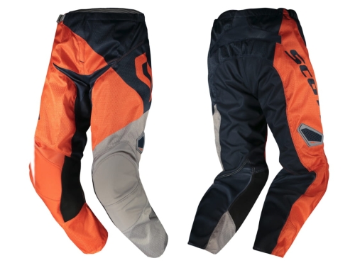 SCOTT spodnie 350 DIRT orange/blue