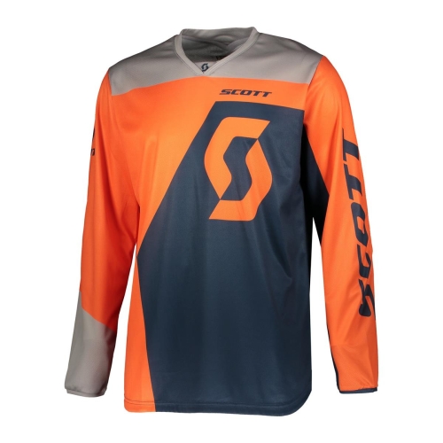 SCOTT bluza JERSEY 350 DIRT orange/blue