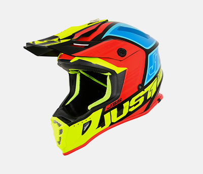 JUST1 kask J38 BLADE blk/yell/red/blue 