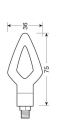 Lampa Kier, kierunkowskazy 12V LED 