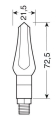 Lampa Zephyr, kierunkowskazy - 12V LED