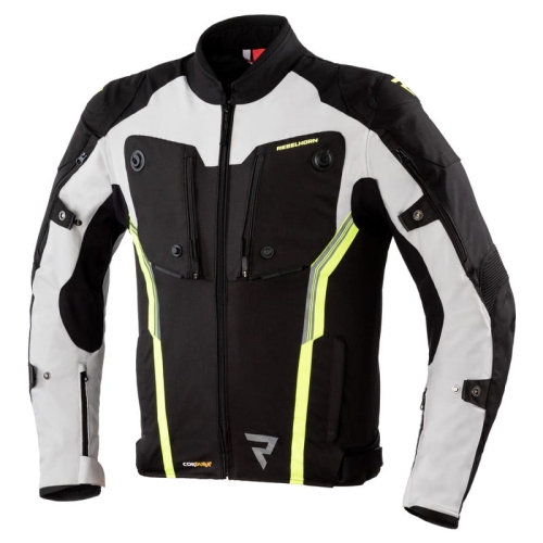 REBELHORN kurtka BORG black/grey/yellow  