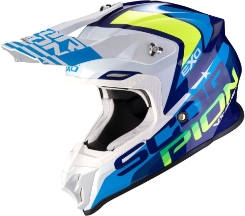 SCORPION kask VX-16 AIR NATION blue/white/fluo yell