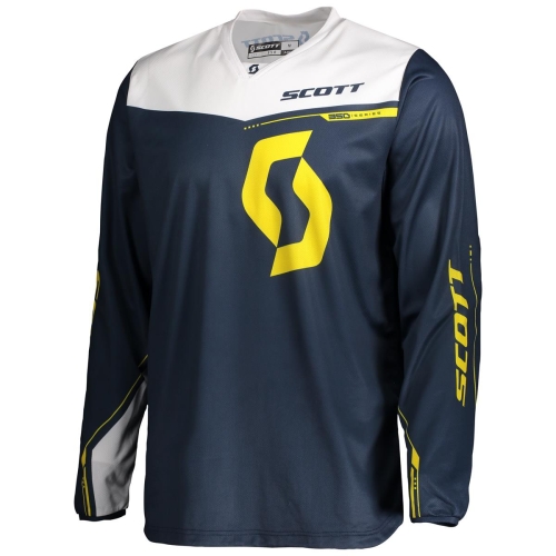 SCOTT bluza JERSEY 350 DIRT blue/yellow