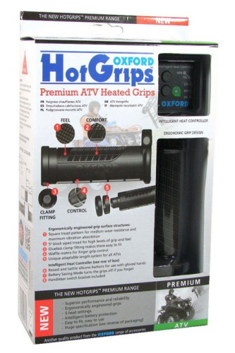 OXFORD manetki podgrzewane PREMIUM ATV z panelem