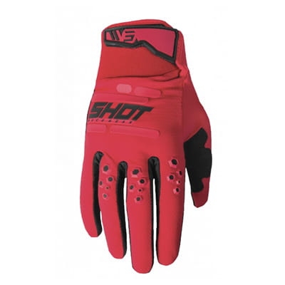 SHOT RACING rękawice VISION red