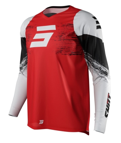 SHOT RACING koszulka DEVO BURST red/wht/blk 