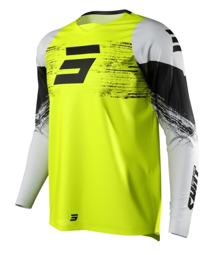 SHOT RACING koszulka DEVO BURST yell/wht/blk