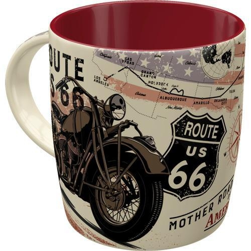 RETROART kubek Route 66 Bike Map