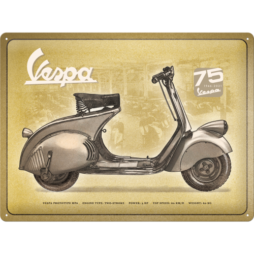 RETROART plakat 30x40 Vespa 75 Year