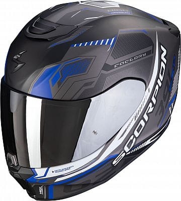 SCORPION kask EXO-391 HAUT black/silver/blue