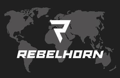 REBELHORN odznaka na rzep MAPA black 50x80