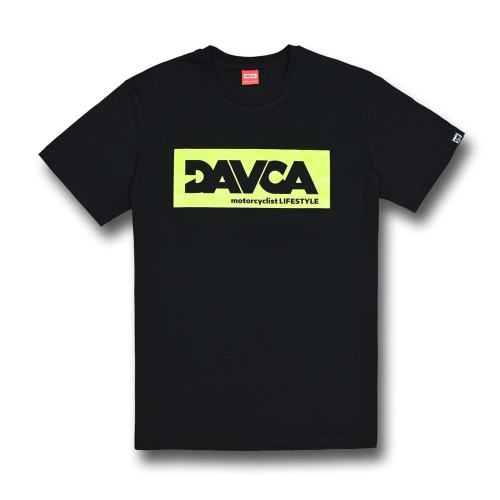 DAVCA koszulka LOGO black/fluo