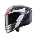 CABERG kask AVALON X PUNK mat grey/white/red 