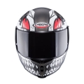 CABERG kask AVALON X PUNK mat grey/white/red 