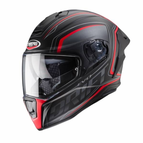 CABERG kask DRIFT EVO INTEGRA mat blk/grey/red 