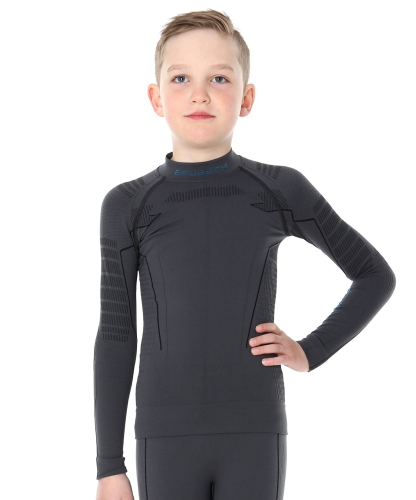 BRUBECK bluza chłopięca THERMO grafit 