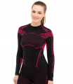 BRUBECK bluza damska DRY black/pink 