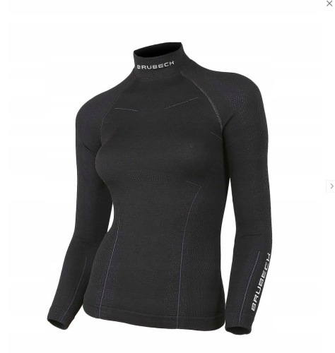 BRUBECK bluza damska EXTREME WOOL black 