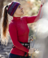 BRUBECK bluza damska EXTREME WOOL red 