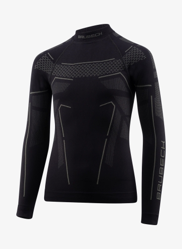 BRUBECK bluza dziecięca THERMO blk/graf 