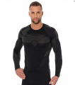 BRUBECK bluza męska DRY black/grafit 