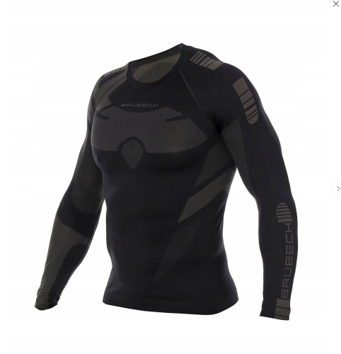 BRUBECK bluza męska DRY black/grafit 