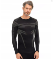 BRUBECK bluza męska DRY czarny/grafit