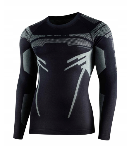 BRUBECK bluza męska DRY czarny/grafit