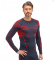 BRUBECK bluza męska DRY d.blue/red 
