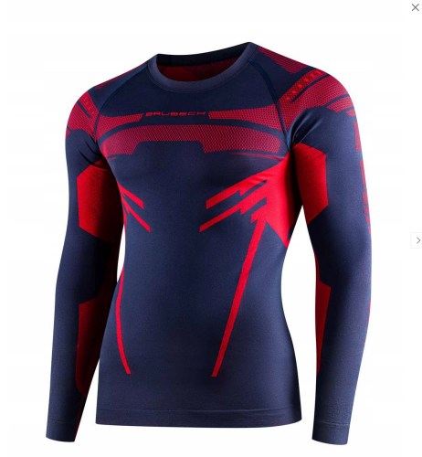 BRUBECK bluza męska DRY d.blue/red 