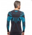 BRUBECK bluza męska DRY grafit/blue