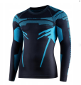 BRUBECK bluza męska DRY grafit/blue