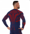 BRUBECK bluza męska DRY navy/red 