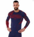 BRUBECK bluza męska DRY navy/red 