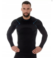 BRUBECK bluza męska THERMO black/blue