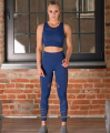 BRUBECK crop top GYM d.blue 