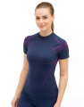 BRUBECK koszulka damska DRY blue/viol