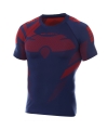 BRUBECK koszulka męska DRY navy/red
