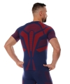 BRUBECK koszulka męska DRY navy/red