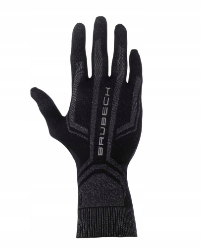 BRUBECK rękawiczki termoaktywane BLACK 