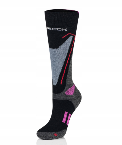 BRUBECK skarpety damskie SNOW FORC grey/pink