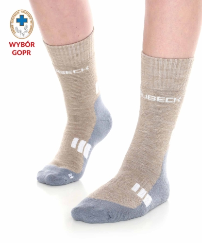 BRUBECK skarpety damskie TREKKING brw/grey 