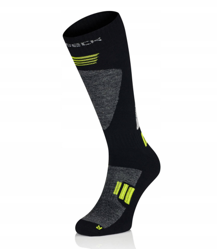 BRUBECK skarpety męskie SKI FORCE blk/green