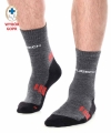 BRUBECK skarpety męskie TREKKING graf/red 