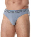 BRUBECK slipy męskie COMFORT COTTON stal 
