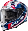 CABERG kask AVALON X OPTIC white/blue/red 