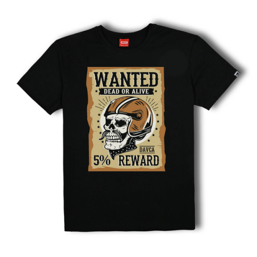 DAVCA koszulka WANTED black
