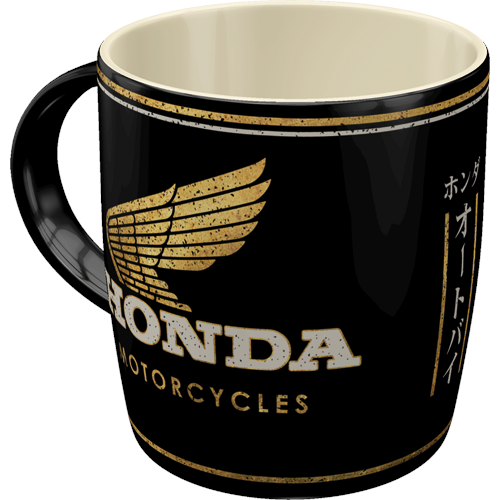 RETROART kubek  HONDA MCMotorcycles Gold